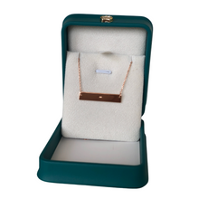 Load image into Gallery viewer, 925 Sterling Silver Bar Necklace Personalized Bar