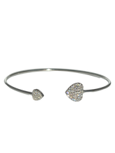 Load image into Gallery viewer, Double heart Bangle
