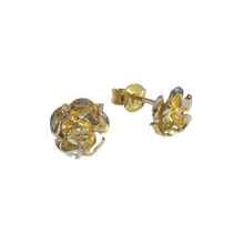 Load image into Gallery viewer, Sparkling Rose Sterling Silver Earring
