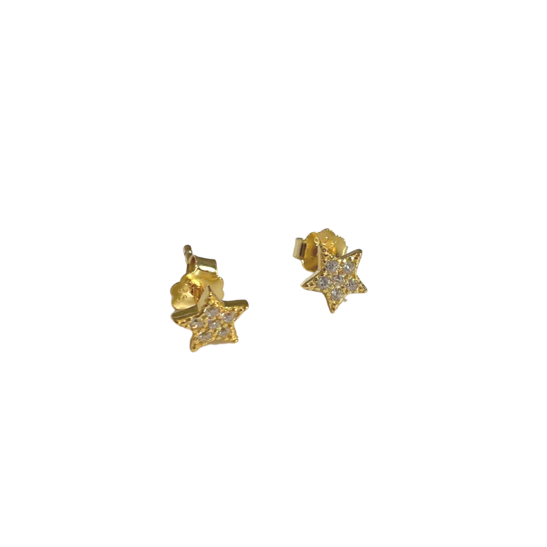 Cubic Zirconia Star Earring