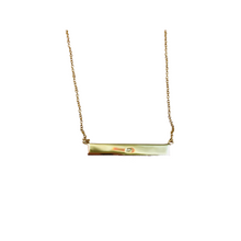 Load image into Gallery viewer, 925 Sterling Silver Bar Necklace Personalized Bar
