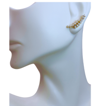 Load image into Gallery viewer, Climber Pearl Cubic Zirconia Earring
