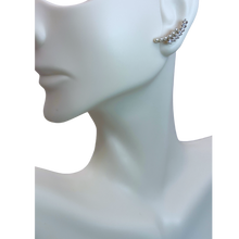 Load image into Gallery viewer, Climber Pearl Cubic Zirconia Earring
