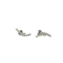 Load image into Gallery viewer, Climber Pearl Cubic Zirconia Earring
